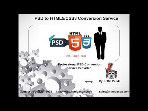 PSD to HTML5 CSS3 Conversion Service