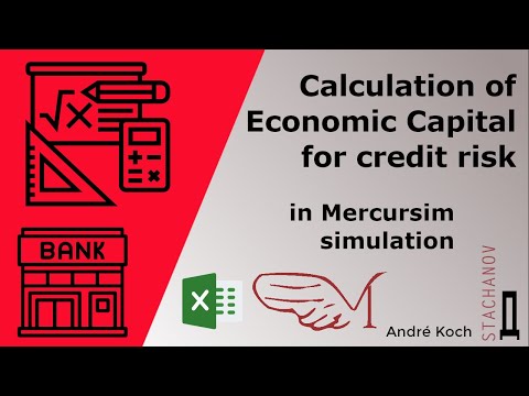 Calculation of Economic Capital for credit risk in Mercursim simulation.
