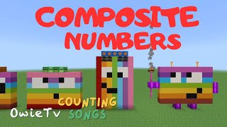 Composite Numbers Song | Minecraft Number Blocks Counting Songs | Math and Number Songs for Kids