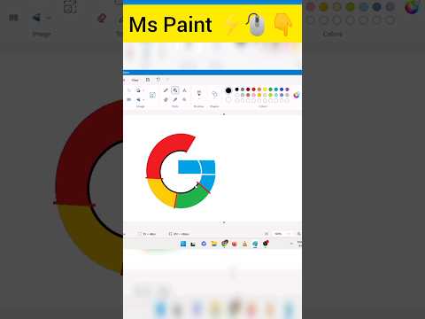 Google Logo in Mspaint #mspaint #Googlelogo #viral #shorts