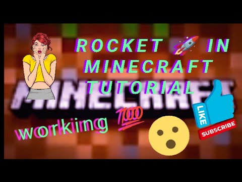 How to build a rocket in Minecraft tutorial with no mods
