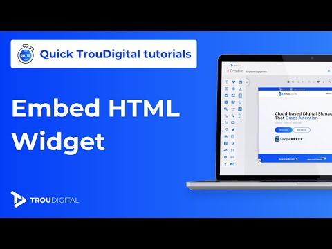 Master the Embed HTML Widget in Just 3 Minutes | Quick TrouDigital Tutorials