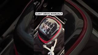 NEWBIE CAN'T DRIVE MANUAL ? #manual #cars #hoonhaus