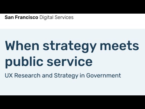 UXRS May 2021 - When Strategy Meets Public Service - Iran Narges, Mai-Ling Garcia, Lauren Jong