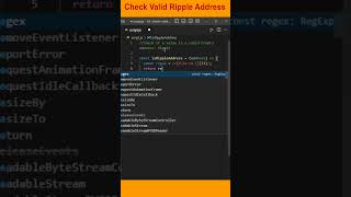 JS tips - Check Valid Ripple Address #shorts #javascript #web3 #ripple