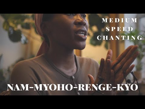 nam-myoho-renge-kyo | medium speed chanting| daily challenge day 5 | chant with me!