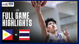 PHILIPPINES vs. THAILAND | FULL GAME HIGHLIGHTS | FIBA U16 ASIA CUP SEABA QUALIFIERS