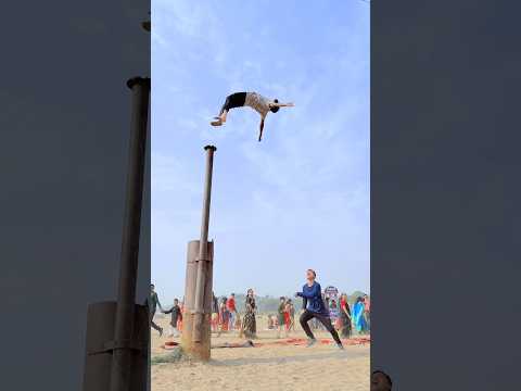 Itna Khatarnak🤸‍♂️Stunt Video Banane ke liye👍 ek like to Banta Hai#flipjump #talentedboystunt