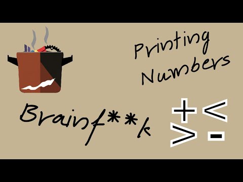 Advanced Brainf**k, let's print some numbers