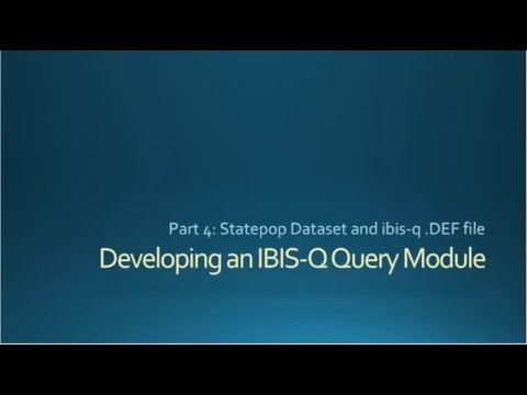 Part 4: Statepop Dataset and ibis-q .DEF file