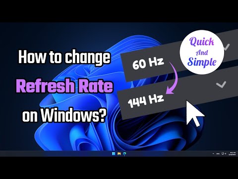How to change monitor Refresh Rate on Windows 11 | Windows 11 Guide, Instruction, Tips & Tricks