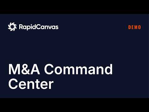 Demo: M&A Command Center