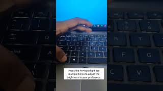How to enable keyboard light on Dell Intel Evo| How to turn on keyboard light laptop/PC|shortkey