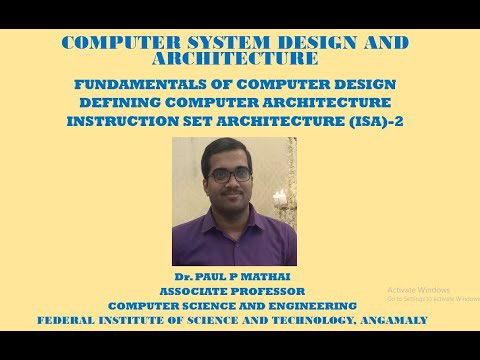 COMPUTER SYSTEM DESIGN & ARCHITECTURE(DEFINING COMPUTER ARCHITECTURE-INSTRUCTION SET ARCHITECTURE)-2