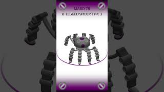 MARD [78] 8-Legged Spider Robot Type 3 animation #robot #design #shorts