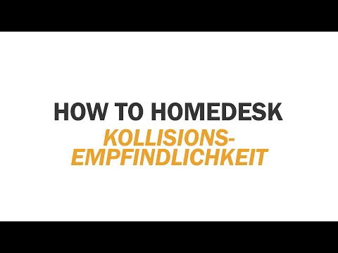 boho office® Homedesk: Einstellung des Kollisionsschutzes