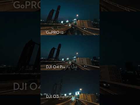 EXTREME LOW LIGHT TEST DJI vs GOPRO #shorts