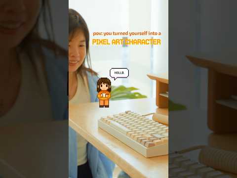 pov: you turned yourself into a pixel art character 👾
