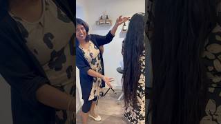 ✨ Long #Hair #Transformation: Layers & Curtain Bangs! Fron kent UK✨ #londontamil #ytshorts #priya