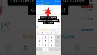 How to take partial profit on MT5 #dhandathegreat #mt5 #howto #learntrading #partialprofit