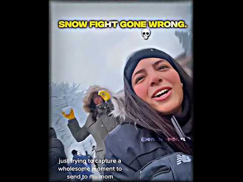 snow fight gone wrong... 💀 #trollface #troll #edit