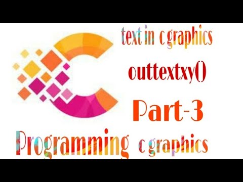 How to write text in c graphics part -3, c graphics programming, graphics programming , text color