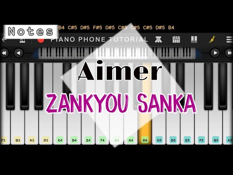 Zankyou Sanka - Aimer | Kimetsu no Yaiba Season 2 Opening | Perfect Piano | Piano Phone