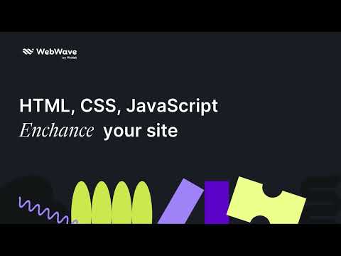 Add a customized code to your website | WebWave Quick Tips