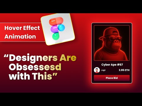 Hover effect animation in Figma l Figma tutorials l Design with jupi