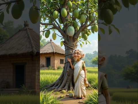 "हर किसी ने दादी का मज़ाक उड़ाया लेकिन जब पेड़ फला तो सब चौंक गए 😢💚#viralvideo #ai #aishorts #shorts