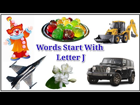 J Letter words |  J Letter with Pictures | J letter Vocabulary @funnlearnpreschool6016