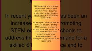 What is STEM? #2023  #stemeducation #stem  #shorts #youtubeshorts