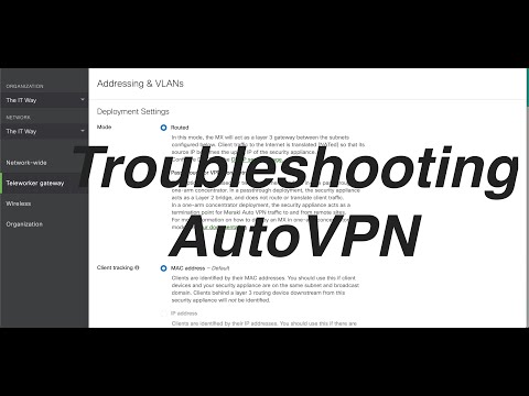 [TSHOOT] Troubleshoot AutoVPN  and VPN Registry in Cisco Meraki MX Security Appliances