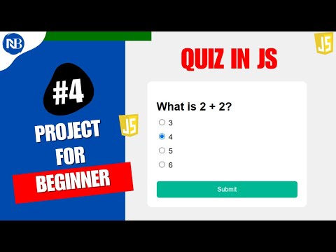 Build a Quiz App Using JavaScript | Beginner JavaScript Project Tutorial