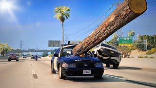 BeamNG Drive - Realistic Freeway Crashes #12