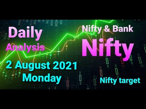 Nifty target / Nifty & Bank Nifty / Daily Market Analysis / 2 August 2021 Monday.