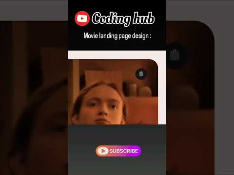 movie landing page design #codinghub #shorts #coding #viral #code