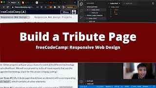 Build a Tribute Page (Response Web Design Projects) freeCodeCamp Tutorial