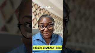 Business Communication matters. #communicationskills #businessstructure #businessprocessimprovement