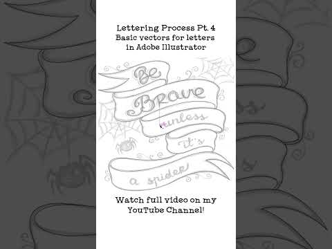 LetteringProcess Pt.4 Ai basic vector #letteringvideos #handletteringart #lettering #letteringideas