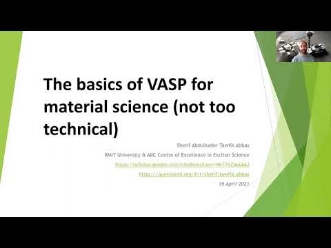The basics of VASP for materials science