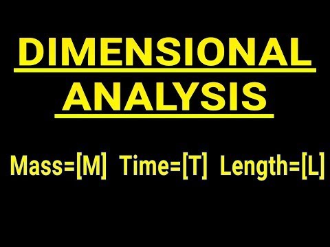 Dimensional analysis exam questions
