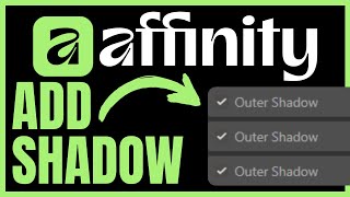 How To ADD SHADOW In Affinity Designer (QUICK & EASY) 2026