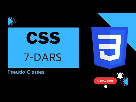 CSS Darslari | 7.Pseudo Classes