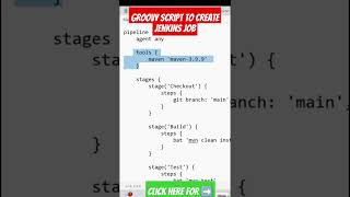 Groovy script to create jenkins pipeline job
