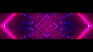 Tunnel purple neon light