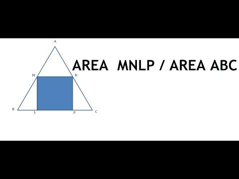Square inside a Equilateral Triangle | Find the ratio of areas #geometrymath