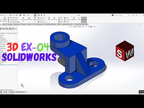 SOLIDWORKS 3D Model 2023 | EX - 04 | Complete Tutorial Series Available | English | For Beginners