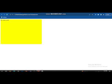 Different properties of CSS