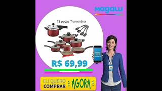 Jogo de Panelas Tramontina Antiaderente - de Alumínio Vermelho 12 Peças Com Panela De Pressão